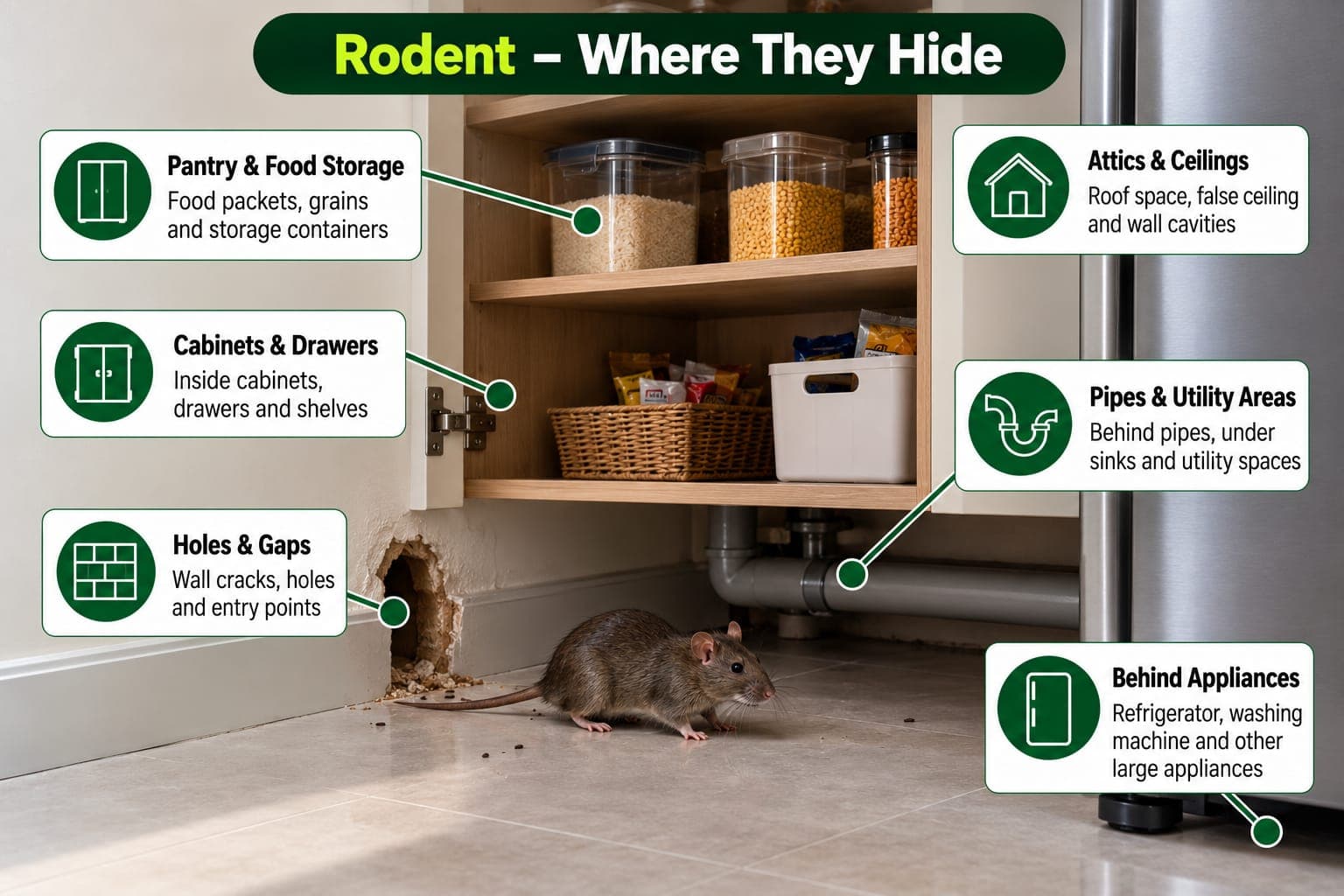 Where Do Rats & Mice Commonly Hide? - Rodent Control in Chennai Chennai