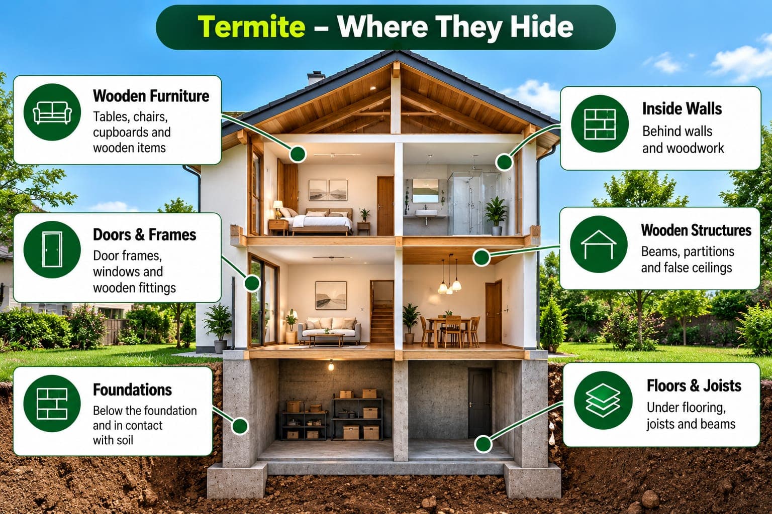 Where Do Termites Commonly Hide? - Termite Control in Chennai Chennai
